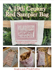 A 19TH CENTURY RED SAMPLER BAG Pattern - NASHVILLE PREORDER